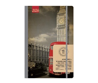 Next ημερολόγιο ACADEMIC+ 9/2025-12/2026 Gallery εβδομαδιαίο flexi 14x21εκ. Big Ben Next ημερολόγιο ACADEMIC+ 9/2025-12/2026 Gallery εβδομαδιαίο flexi 14x21εκ. Big Ben
