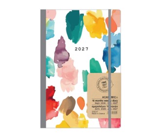 Next ημερολόγιο ACADEMIC+ 9/2026-12/2027 Gallery εβδομαδιαίο flexi 14x21εκ. Watercolour Next ημερολόγιο ACADEMIC+ 9/2026-12/2027 Gallery εβδομαδιαίο flexi 14x21εκ. Watercolour