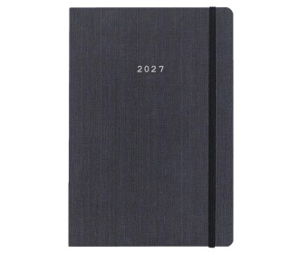 Next ημερολόγιο 2027 Fabric εβδομαδιαίο flexi γκρι με λάστιχο 17x25εκ.