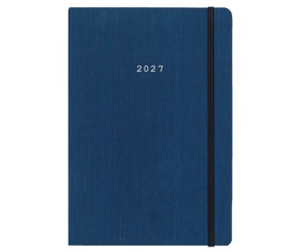 Next ημερολόγιο 2027 Fabric εβδομαδιαίο flexi μπλε με λάστιχο 14x21εκ.
