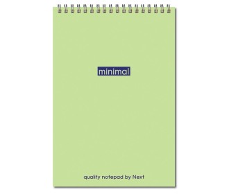 Next minimal μπλοκ σπιράλ 14x21εκ. 2θεμ. 80φυλ. Next minimal μπλοκ σπιράλ 14x21εκ. 2θεμ. 80φυλ.
