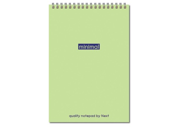 Next minimal μπλοκ σπιράλ 14x21εκ. 2θεμ. 80φυλ.