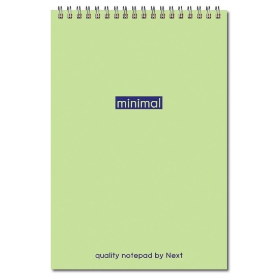 Next minimal μπλοκ σπιράλ 12x17εκ. 2θεμ. 80φυλ.