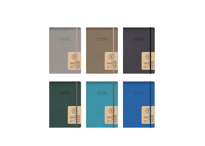Next ημερολόγιο ACADEMIC 9/2026-8/2027 Nomads ημερήσιο flexi 14x21εκ. Δυνατότητα εκτύπωσης