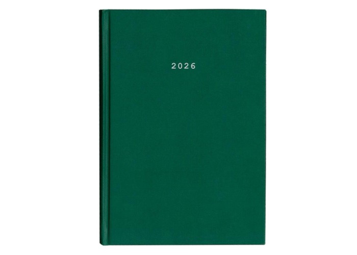 Next ημερολόγιο 2026 classic ημερήσιο δετό πράσινο 17x25εκ.  Δυνατότητα εκτύπωσης