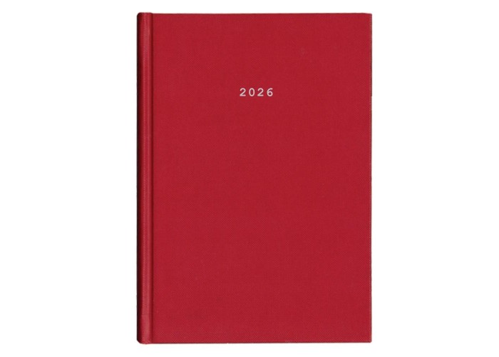 Next ημερολόγιο 2026classic ημερήσιο δετό κόκκινο 12x17εκ. Δυνατότητα εκτύπωσης