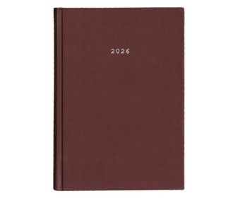Next ημερολόγιο 2026 classic ημερήσιο δετό μπορντώ 12x17εκ.  Δυνατότητα εκτύπωσης