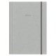 Next ημερολόγιο 2027 velvet ημερήσιο δετό γκρι με λάστιχο 14x21εκ. Δυνατότητα εκτύπωσης