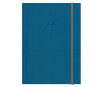 Next ημερολόγιο 2027 velvet ημερήσιο δετό μπλε με λάστιχο 14x21εκ. Δυνατότητα εκτύπωσης