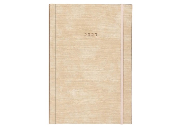 Next ημερολόγιο 2027 bali ημερήσιο δετό μπεζ με λάστιχο 14x21εκ. Δυνατότητα εκτύπωσης