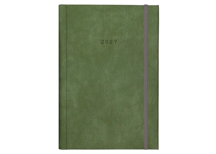 Next ημερολόγιο 2027 bali ημερήσιο δετό πράσινο με λάστιχο 14x21εκ. Δυνατότητα εκτύπωσης