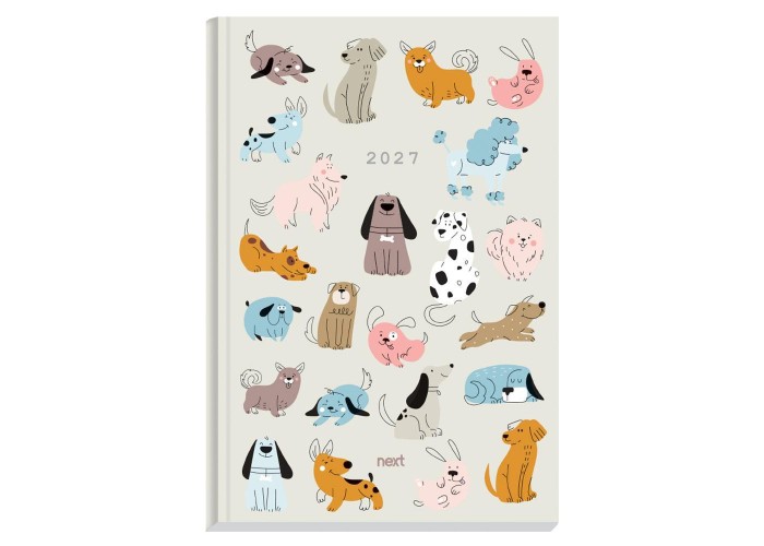 Next ημερολόγιο 2027 Trends Dogs ημερήσιο δετό 14x21εκ.
