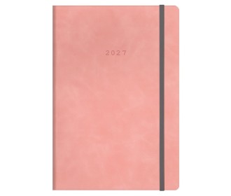 Next ημερολόγιο 2027 Cuba ημερήσιο flexi ροζ με λάστιχο 14x21εκ. Δυνατότητα εκτύπωσης