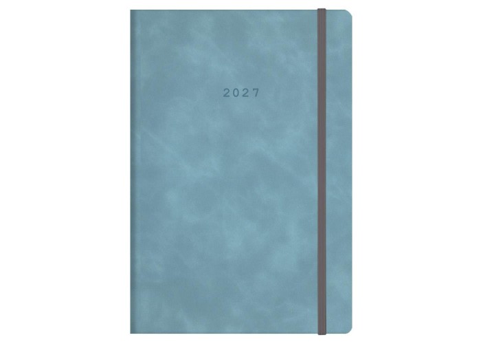 Next ημερολόγιο 2027 Cuba ημερήσιο flexi γαλάζιο με λάστιχο 14x21εκ. Δυνατότητα εκτύπωσης