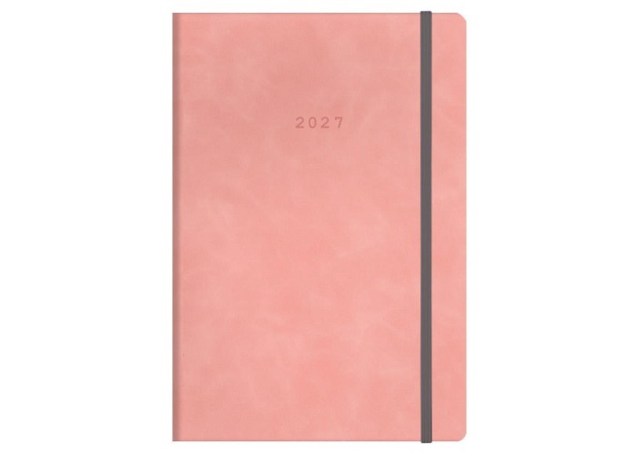 Next ημερολόγιο 2027 Cuba ημερήσιο flexi ροζ με λάστιχο 12x17εκ. Δυνατότητα εκτύπωσης