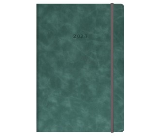 Next ημερολόγιο 2027 Cuba ημερήσιο flexi πράσινο με λάστιχο 12x17εκ. Δυνατότητα εκτύπωσης