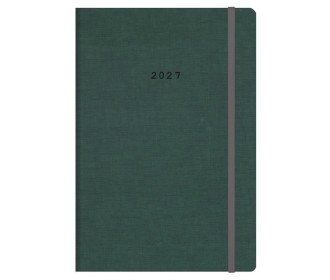 Next ημερολόγιο 2027 Nomads ημερήσιο flexi πράσινο με λάστιχο 14x21εκ. Δυνατότητα εκτύπωσης