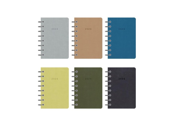 Next ημερολόγιο 2026 velvet ημερήσιο σπιράλ μίνι 8x12εκ.