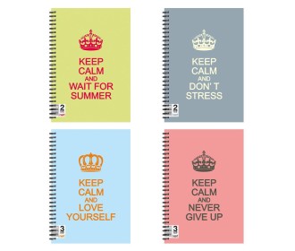 Next keep calm τετρ. σπιράλ 21x29εκ. 3θεμ. Next keep calm τετρ. σπιράλ 21x29εκ. 3θεμ.