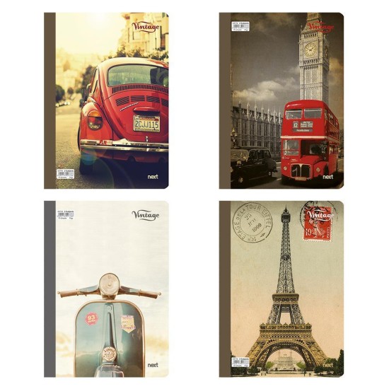 Next vintage 360° τετράδιο flexi 17x25εκ. 2θεμ. 128σελ. Next vintage 360° τετράδιο flexi 17x25εκ. 2θεμ. 128σελ.