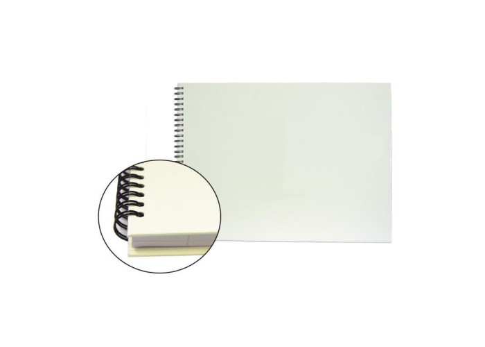 Νext άλμπουμ λευκό, σπιράλ 21x30εκ. 20φ. 250γρ. bristol Νext άλμπουμ λευκό, σπιράλ 21x30εκ. 20φ. 250γρ. bristol