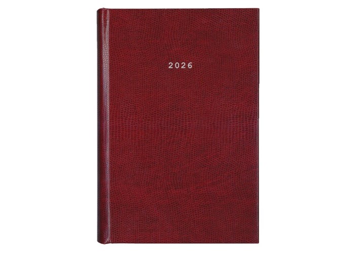 Next ημερολόγιο 2026 skin ημερήσιο δετό μπορντώ 17x25εκ.  Δυνατότητα εκτύπωσης