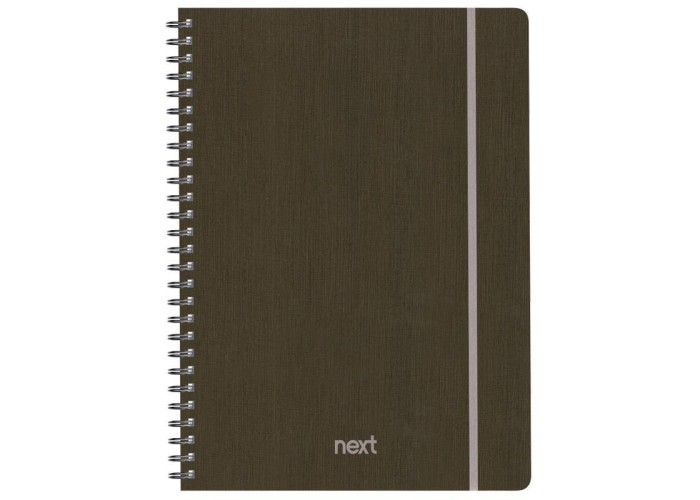 Next fabric τετράδιο σπιράλ λάστιχο καφέ 21x29εκ. 70φ. 2θ Next fabric τετράδιο σπιράλ λάστιχο καφέ 21x29εκ. 70φ. 2θ