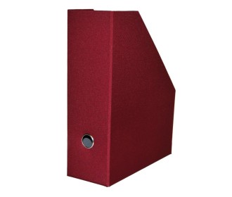 Νext θήκη περιοδικών σκληρή fabrics μπορντώ Υ33x27x10εκ.