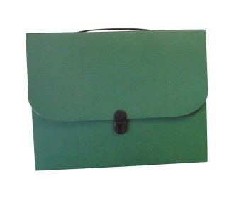 Next τσάντα συνεδρίων με κούμπωμα classic πράσινη Υ36χ28χ4εκ.