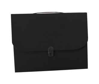 Next τσάντα συνεδρίων με κούμπωμα classic μαύρη Υ36x28x4εκ.