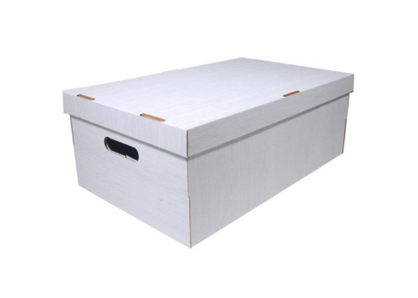 Νext κουτί fabric λευκό Α3 Υ19x50x31εκ. Νext κουτί fabric λευκό Α3 Υ19x50x31εκ.