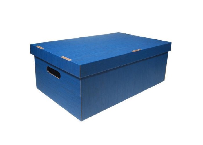 Νext κουτί fabric μπλε Α3 Υ19x50x31εκ.