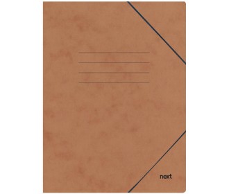 Next φάκελος με λάστιχο πρεσπάν καφέ Υ35x25x0εκ.  Δυνατότητα εκτύπωσης