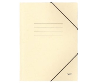 Next φάκελος με λάστιχο πρεσπάν μπεζ Υ35x25x0εκ. Δυνατότητα εκτύπωσης