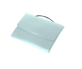 Next τσάντα συνεδρίων PP μπλε διάφανη Υ25x35x4εκ.