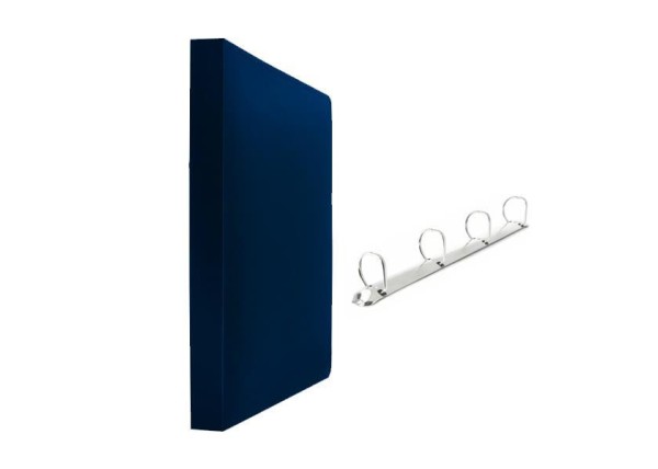 Νext ντοσιέ PP με 4 κρίκους D μπλε Y32x25x4,5εκ. Νext ντοσιέ PP με 4 κρίκους D μπλε Y32x25x4,5εκ.