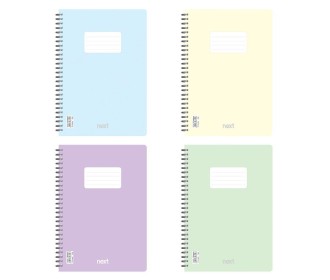 Next pastel τετράδιο σπιράλ 21x29εκ. 2θ.