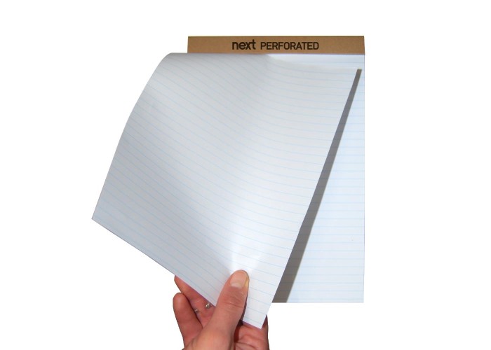 Next μπλοκ σημειώσεων perforated ριγέ 21x29εκ., 80φ., 70γρ.