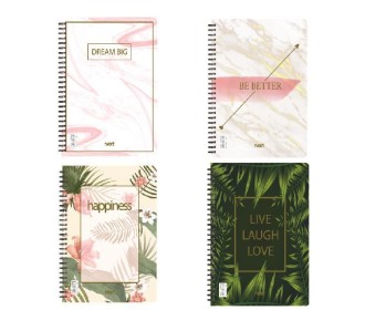 Next dreams τετράδιο σπιράλ 17x25εκ. 3θεμ. Next dreams τετράδιο σπιράλ 17x25εκ. 3θεμ.