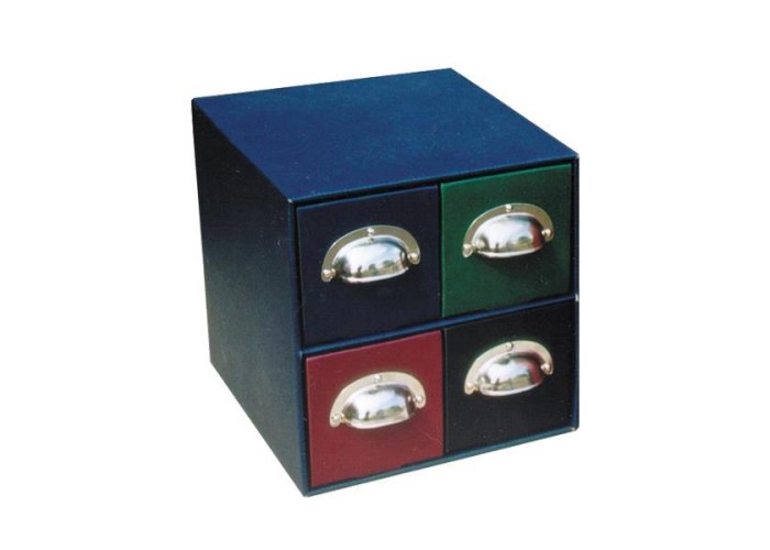 Next συρταριέρα 4συρτ. classic μαύρα - μεταλ. λαβές Υ21x22x23εκ.