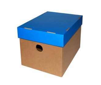 Νext κουτί classic γαλάζιο καπάκι Α5 Υ16x16x22εκ.
