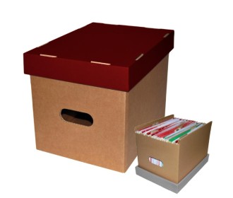 Next κουτί κρεμαστων φακέλων καφέ μπορντώ Υ25x25x34εκ.