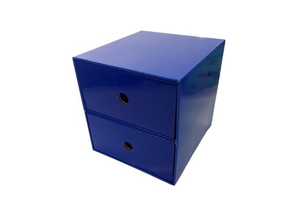 Next συρταριέρα 2 συρτάρια μπλε Υ22x23x21εκ.