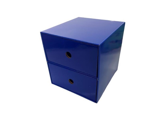 Next συρταριέρα 2 συρτάρια μπλε Υ22x23x21εκ.