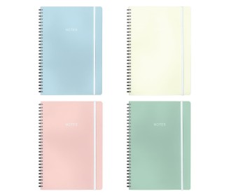 Next smooth pastels τετράδιο σπιράλ 21x29εκ. 3θεμ., 105φ.
