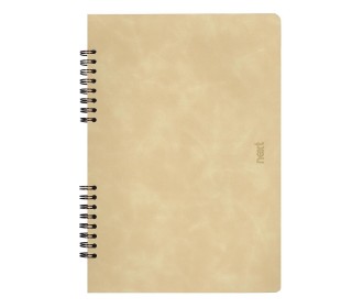 Next Premium τετράδιο σπιράλ μπεζ 3 θέματα 105 φύλλα 21x29εκ. Next Premium τετράδιο σπιράλ μπεζ 3 θέματα 105 φύλλα 21x29εκ.