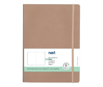 Next Premium μπεζ τετράδιο λευκό flexi λάστιχο 2 θέματα 80 φύλλα 17x25εκ. Δυνατότητα εκτύπωσης Next Premium μπεζ τετράδιο λευκό flexi λάστιχο 2 θέματα 80 φύλλα 17x25εκ. Δυνατότητα εκτύπωσης