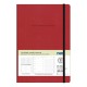 Next Undated weekly planner premium flexi κόκκινο 14x20,5 εκ.
