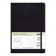 Next Undated weekly planner premium flexi μαύρο 14x20,5 εκ.
