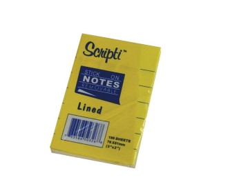 Αυτοκόλλητα χαρτάκια ριγέ κίτρινα 7,6x5,1εκ. 100φ. Αυτοκόλλητα χαρτάκια ριγέ κίτρινα 7,6x5,1εκ. 100φ.